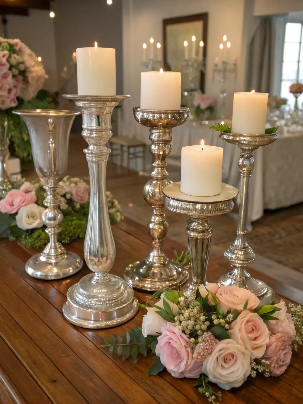 Image of a set of handcrafted iron candle holders, showcasing a unique equestrian-themed design, created by Red Horse Forge, illuminating a cozy living room.